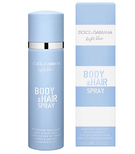 body hair spray dolce gabbana|dolce gabbana light blue mist.